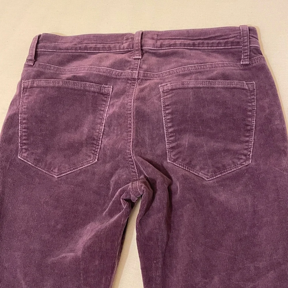 Gap 1969 Women's Womens 28R True Skinny Purple Corduroy Pants Mid Rise Stretch - Picture 10 of 10